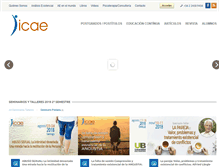 Tablet Screenshot of icae.cl